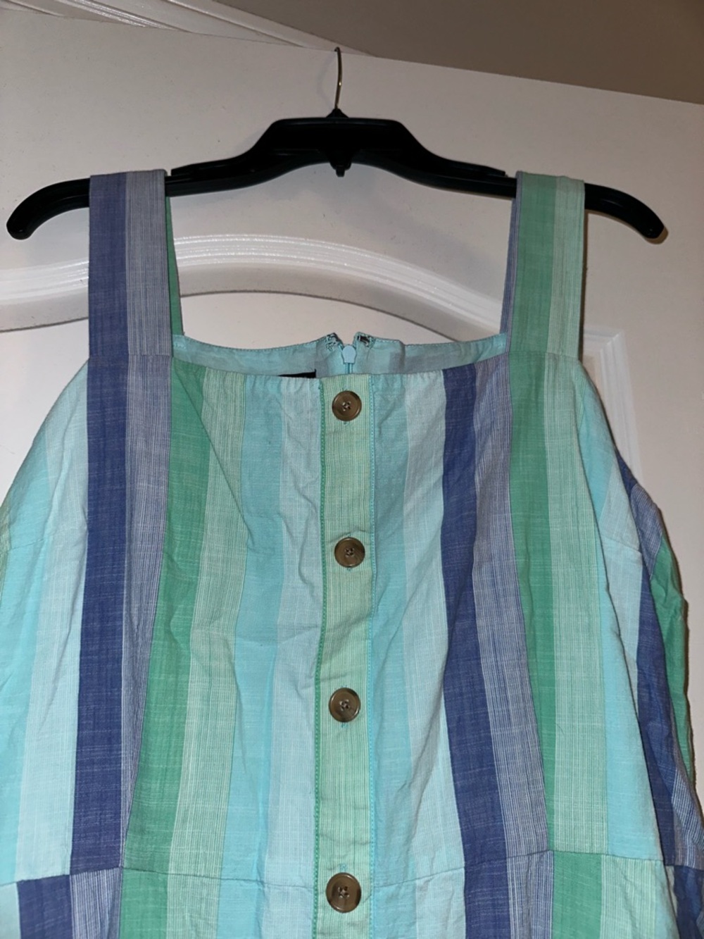 Talbots Striped Midi Dress in Aqua, Mint & Navy